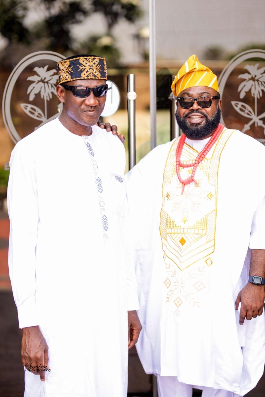 Dr Scott Ighavongbe-Patrick and Air Vice Marshall Abubakar Suleh together